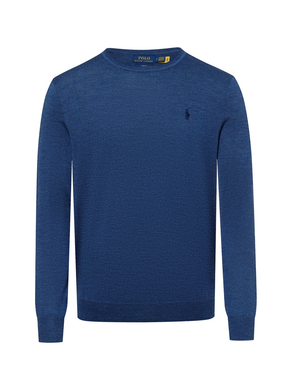 Polo Ralph Lauren Strickpullover Herren Feinstrick blau meliert, XXL