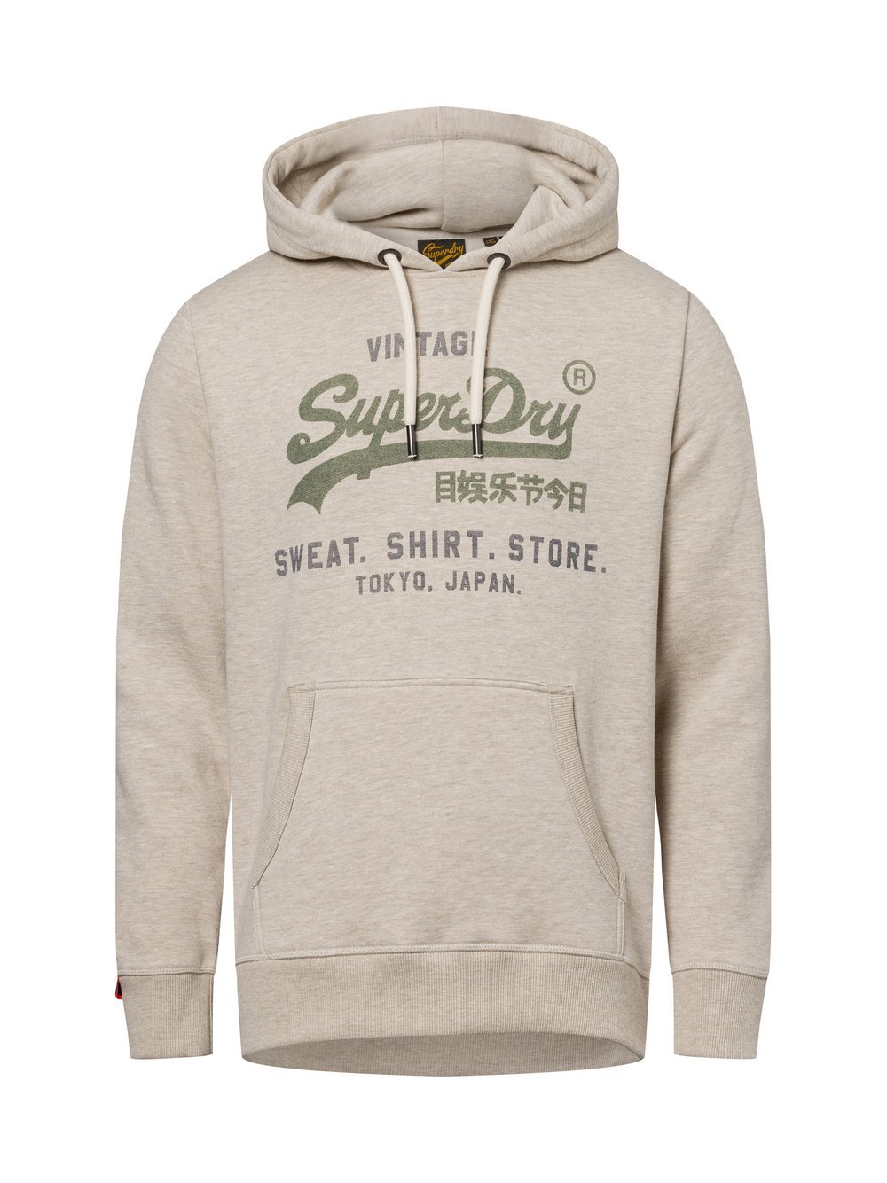 Superdry Kapuzenpullover Herren Baumwolle beige, XXXL