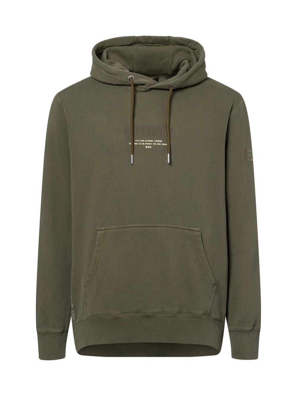 Superdry Kapuzenpullover Herren Baumwolle grün, M