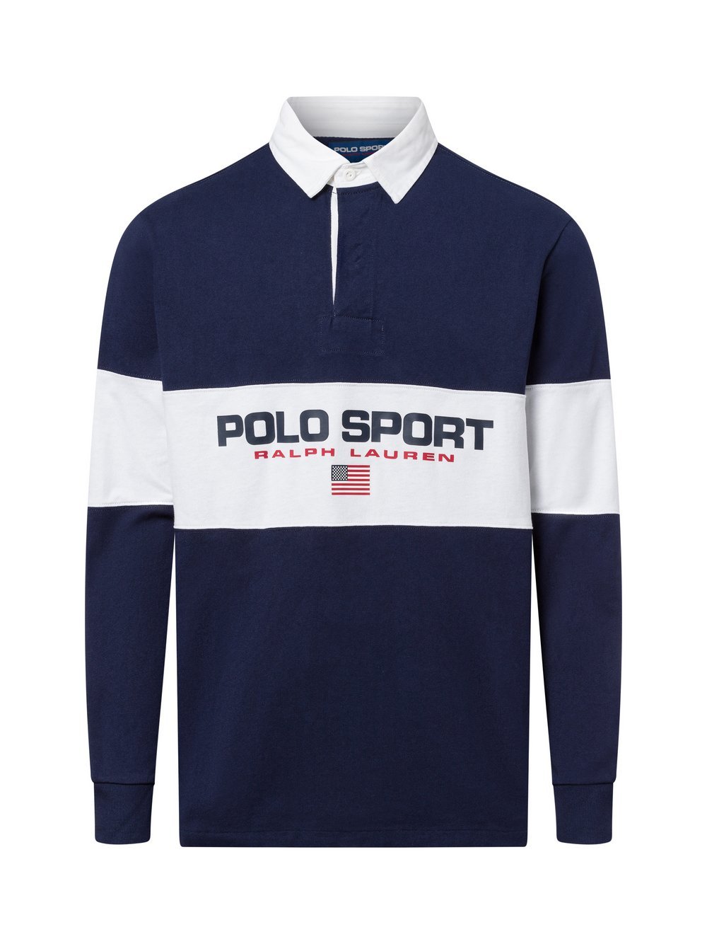 Polo Sport Poloshirt Herren Baumwolle mehrfarbig gemustert, S