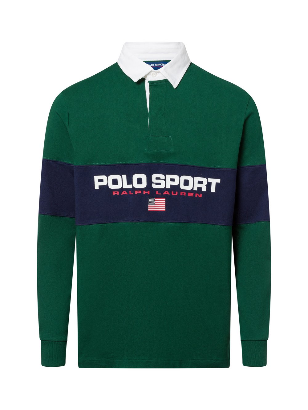 Polo Sport Poloshirt Herren Baumwolle mehrfarbig gemustert, L