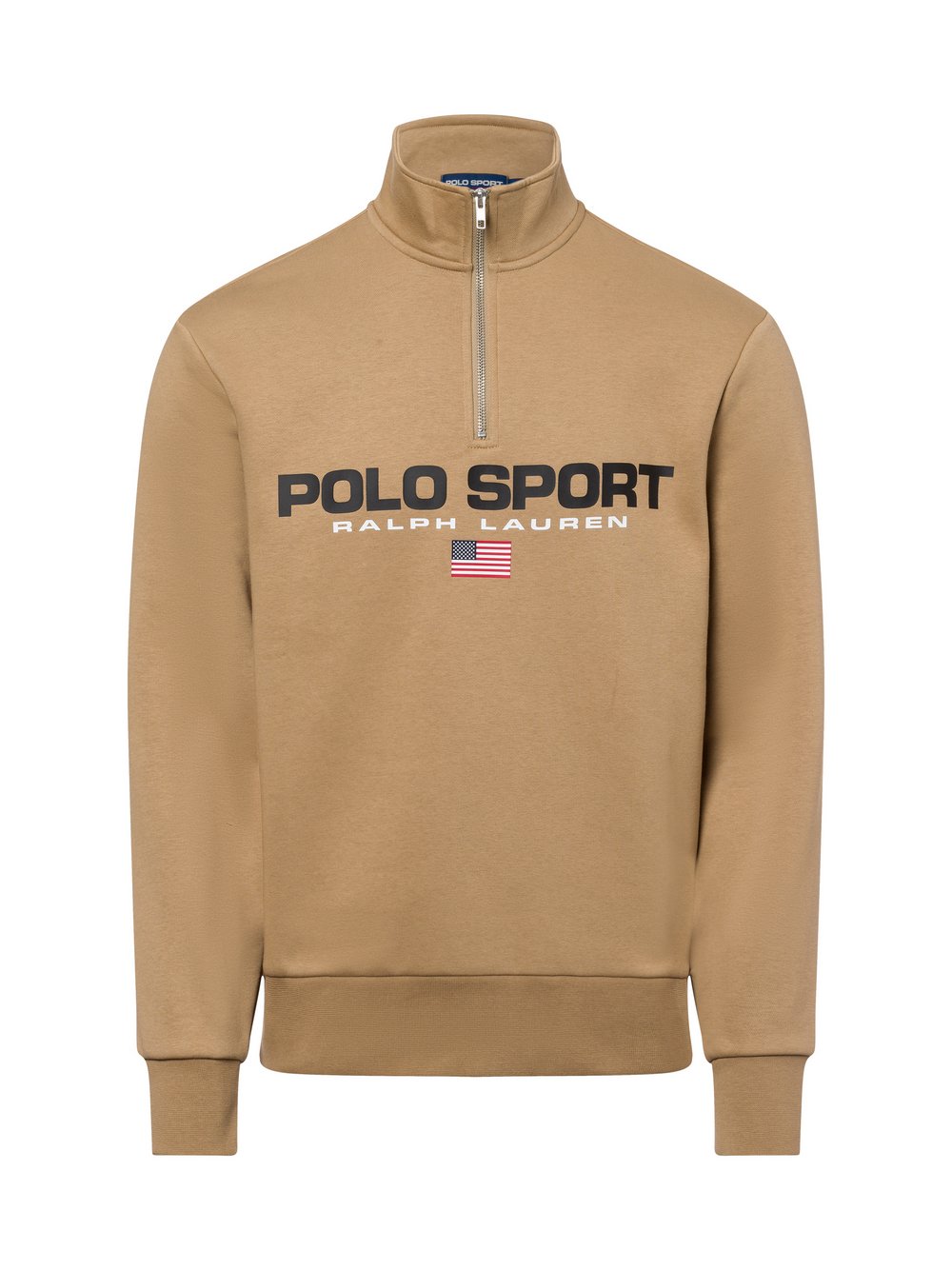 Polo Sport Sweatshirt Herren Baumwolle grün gemustert, M