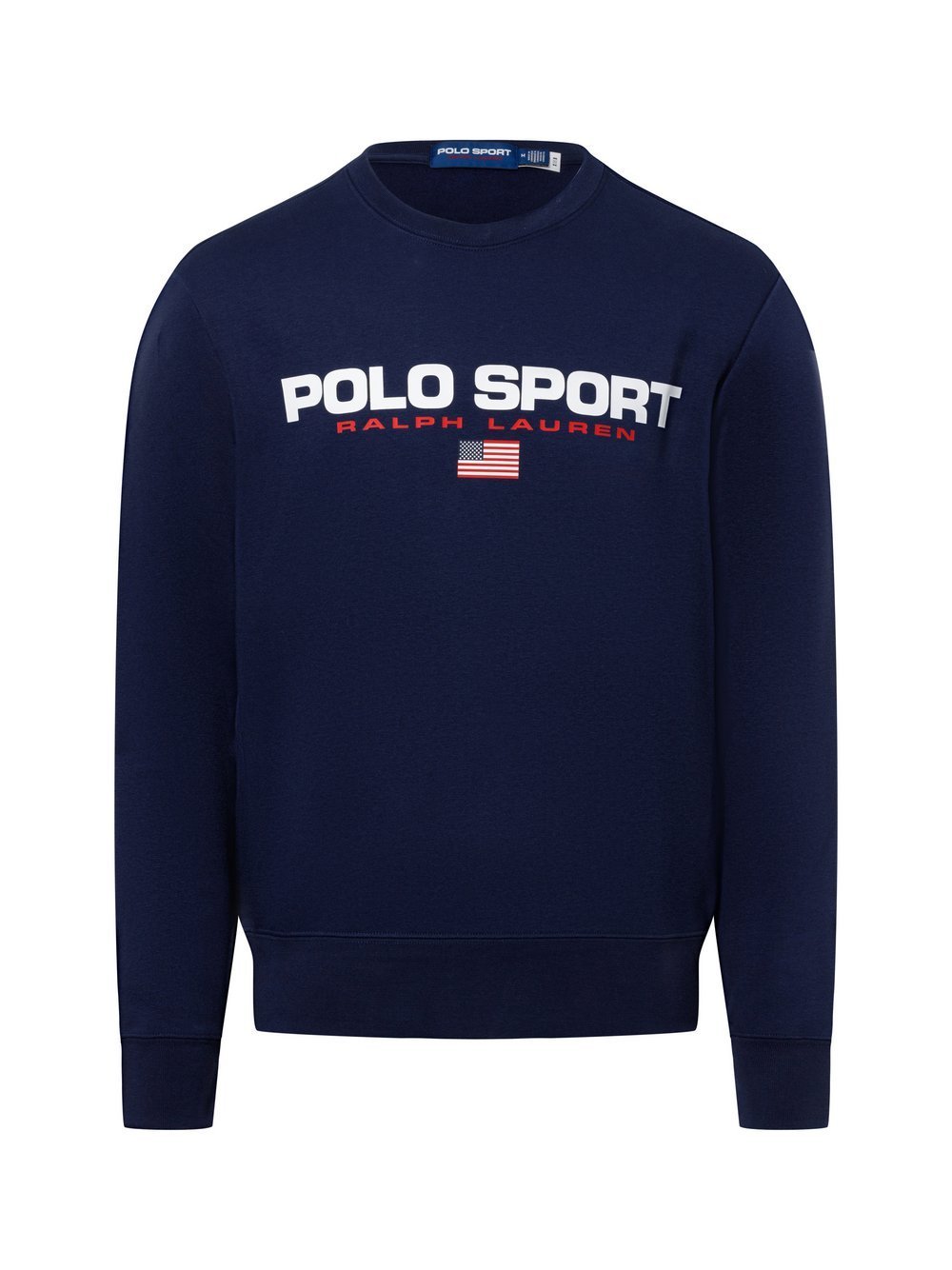 Polo Sport Sweatshirt Herren Baumwolle blau bedruckt, L