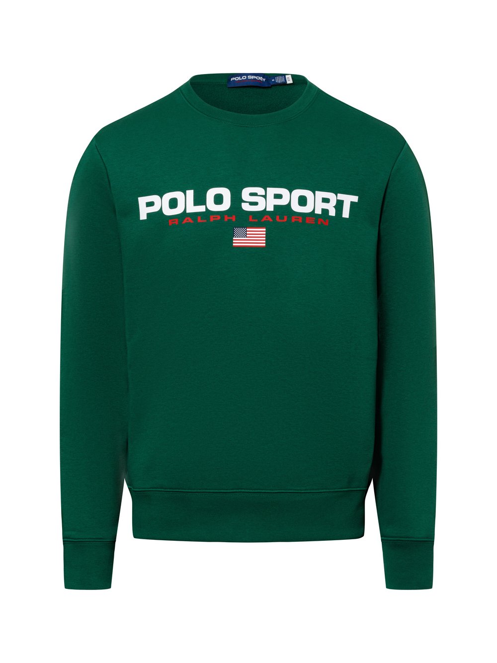 Polo Sport Sweatshirt Herren Baumwolle grün bedruckt, L