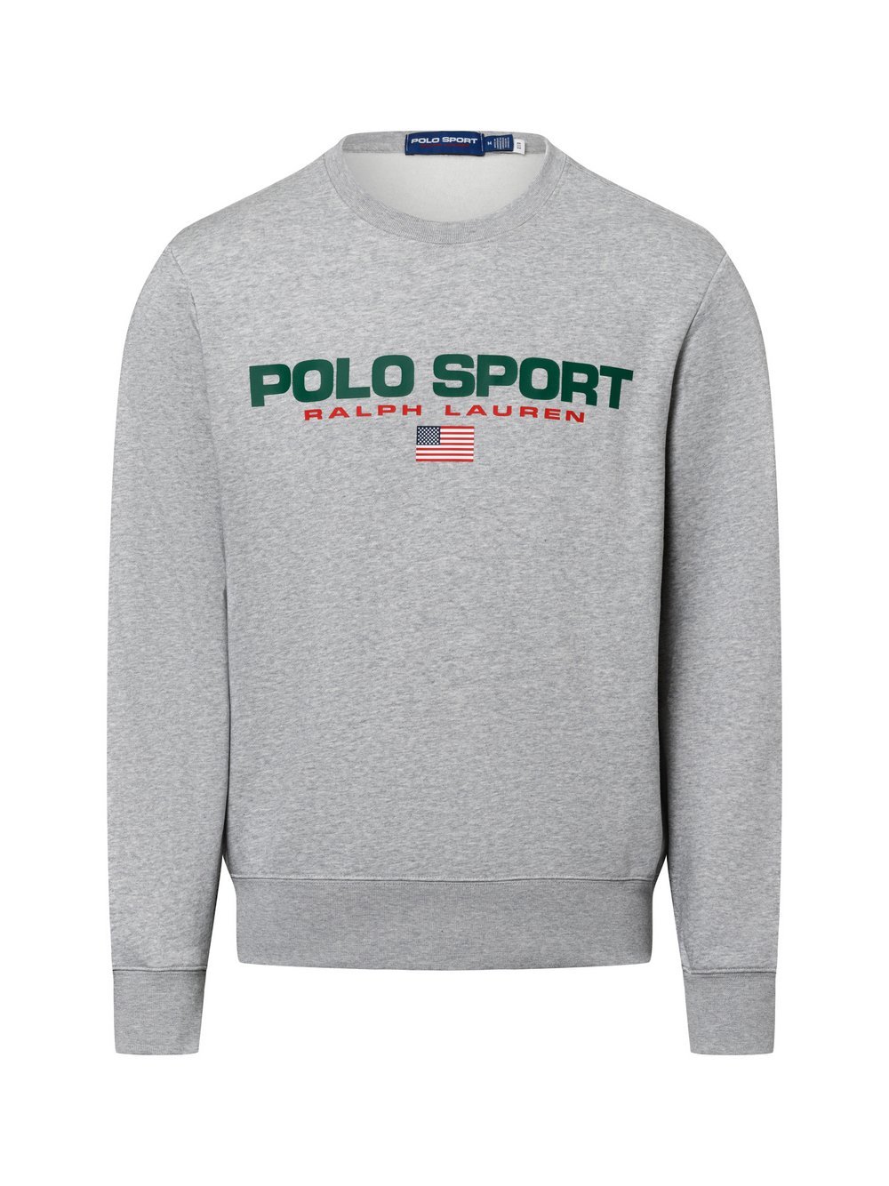 Polo Sport Sweatshirt Herren Baumwolle grau meliert, M