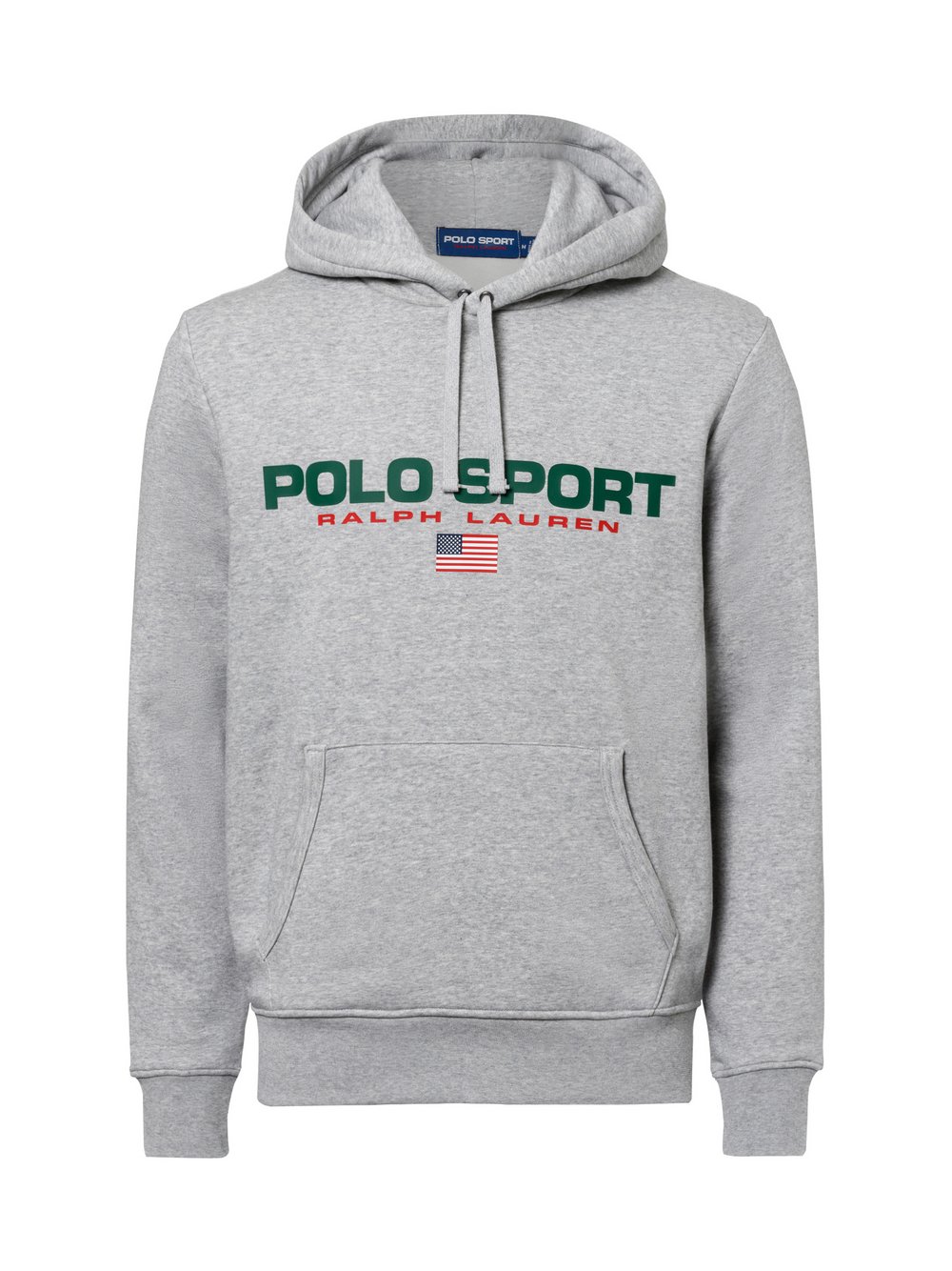 Polo Sport Kapuzenpullover Herren Baumwolle grau meliert, XXL