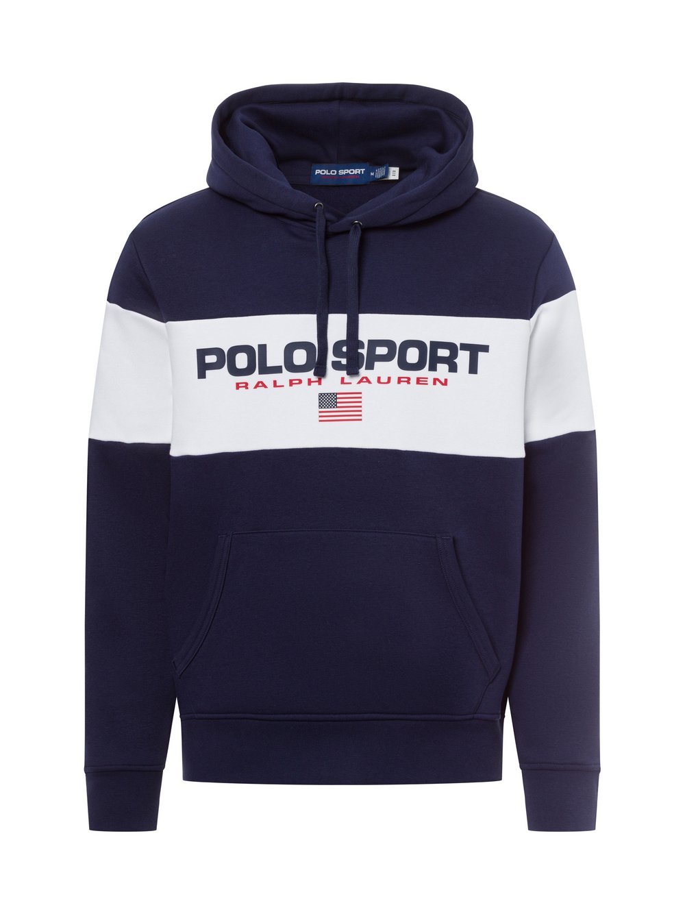 Polo Sport Kapuzenpullover Herren Baumwolle mehrfarbig gestreift, XXL