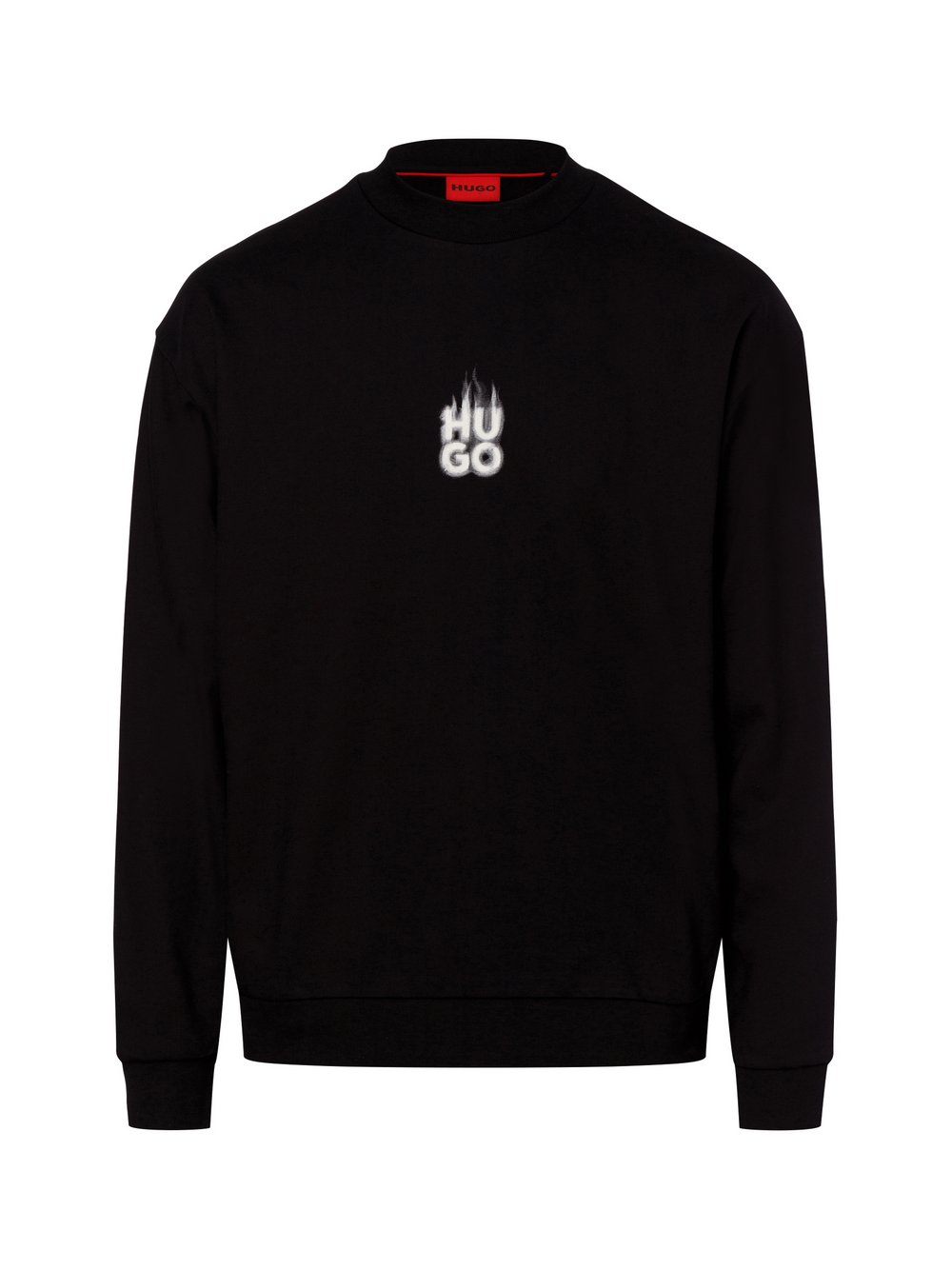 HUGO Sweatshirt Herren Baumwolle schwarz, L