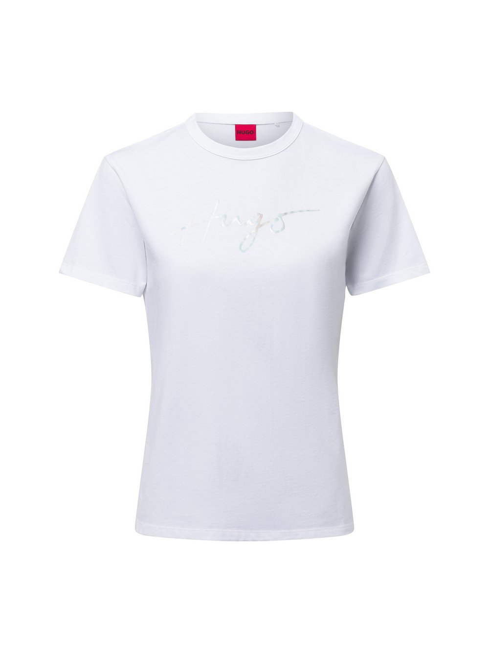 HUGO T-Shirt Damen Baumwolle weiß, L