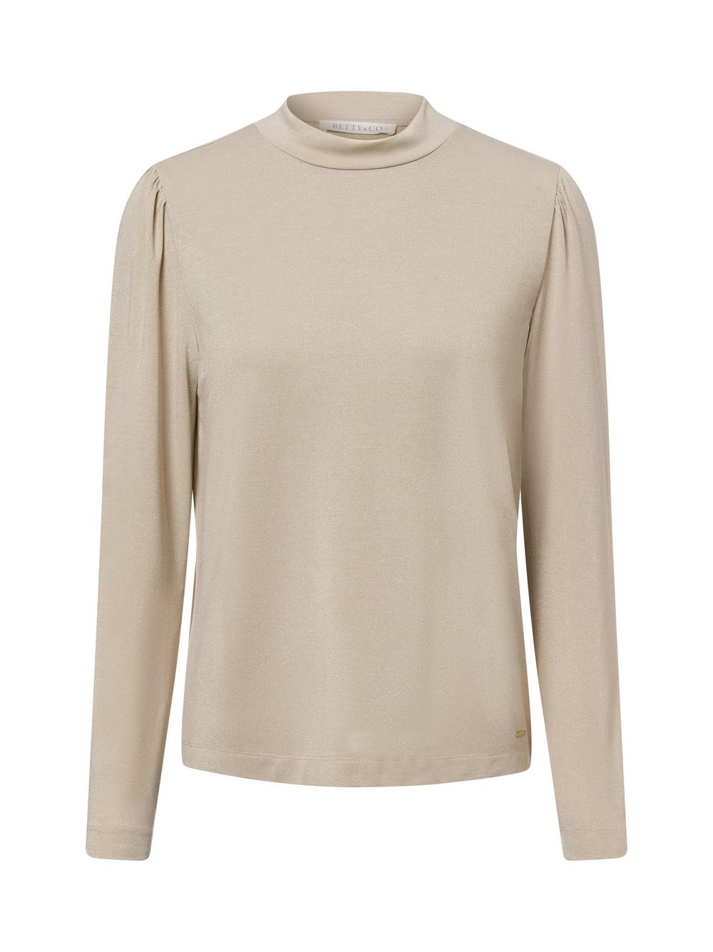 Betty & Co Langarmshirt Damen Viskose gold meliert, M