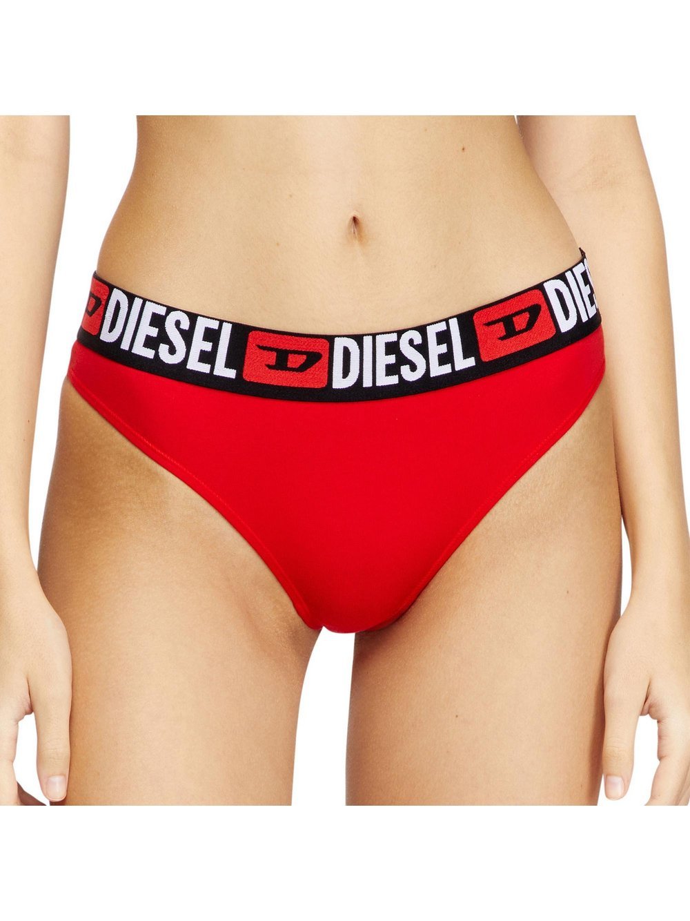 Diesel String 3er Pack Damen Baumwolle rot, M