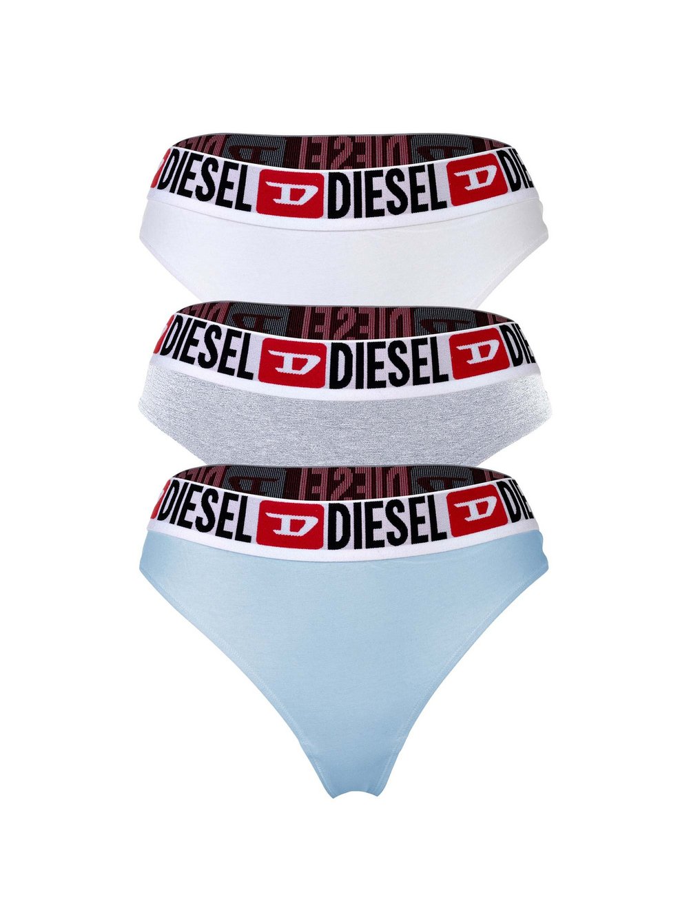 Diesel String 3er Pack Damen Baumwolle mehrfarbig, L