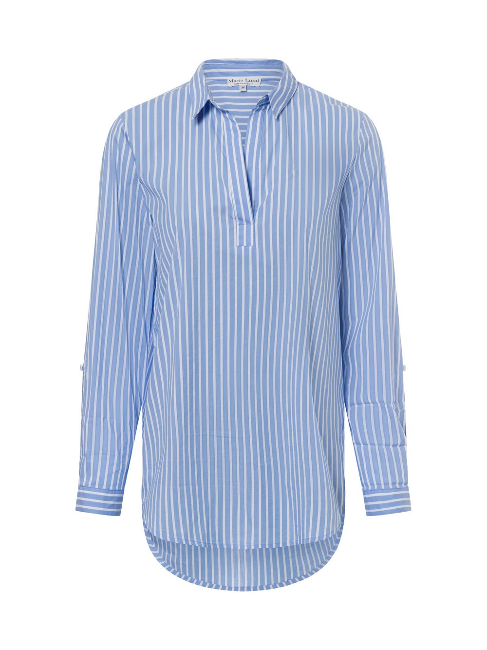 Marie Lund Bluse Damen Baumwolle mehrfarbig gestreift, 34