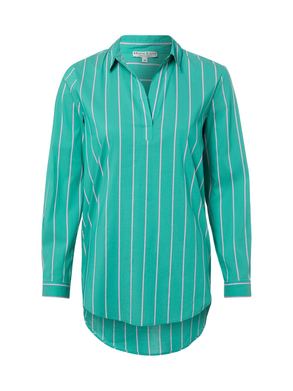 Marie Lund Bluse Damen Baumwolle mehrfarbig gestreift, 38