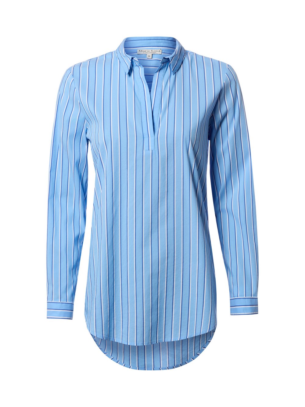 Marie Lund Bluse Damen Baumwolle mehrfarbig gestreift, 38