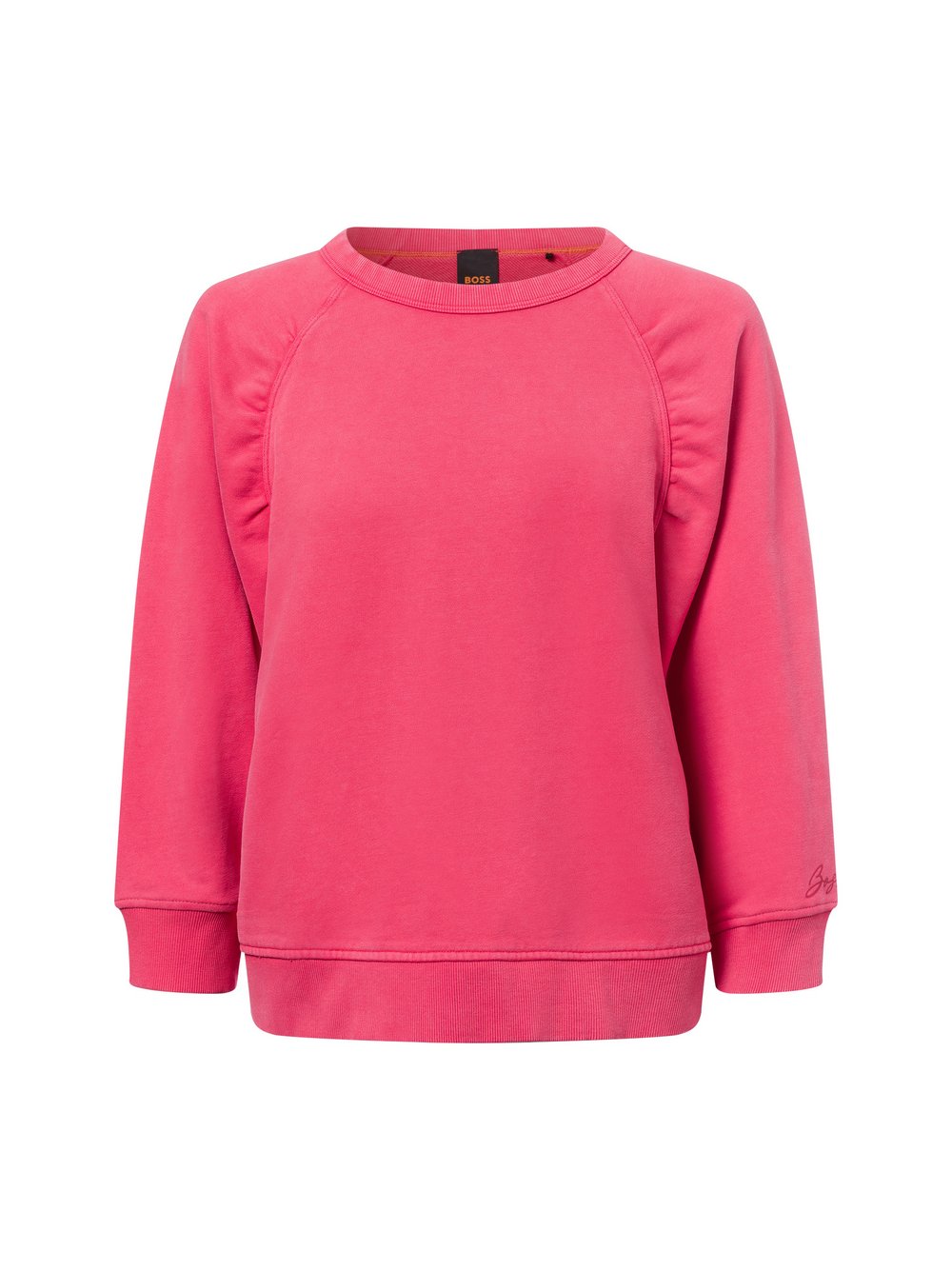 BOSS Orange Sweatshirt Damen Baumwolle rot, S