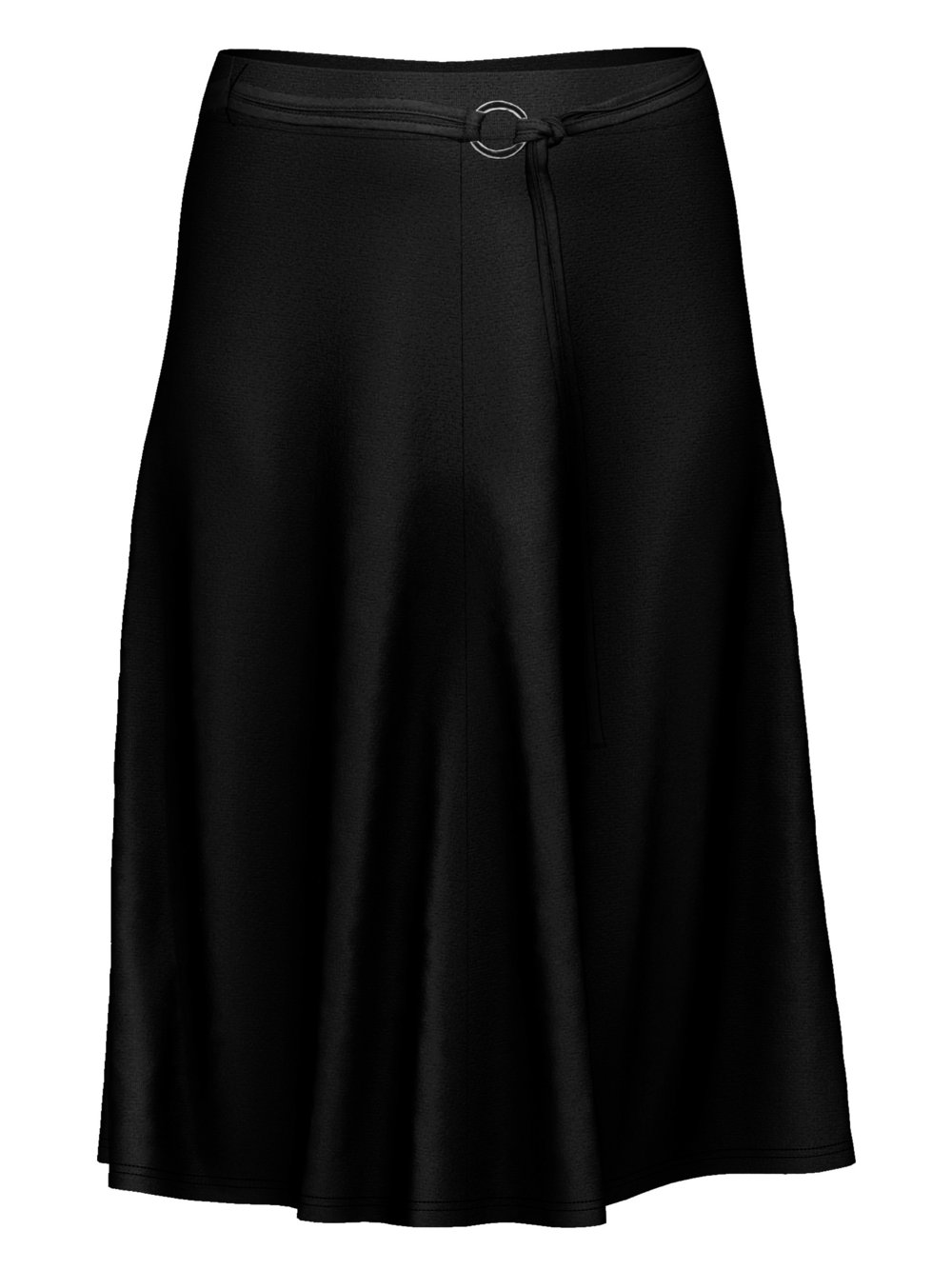 Frank Walder Jerseyrock Damen Viskose schwarz, 44