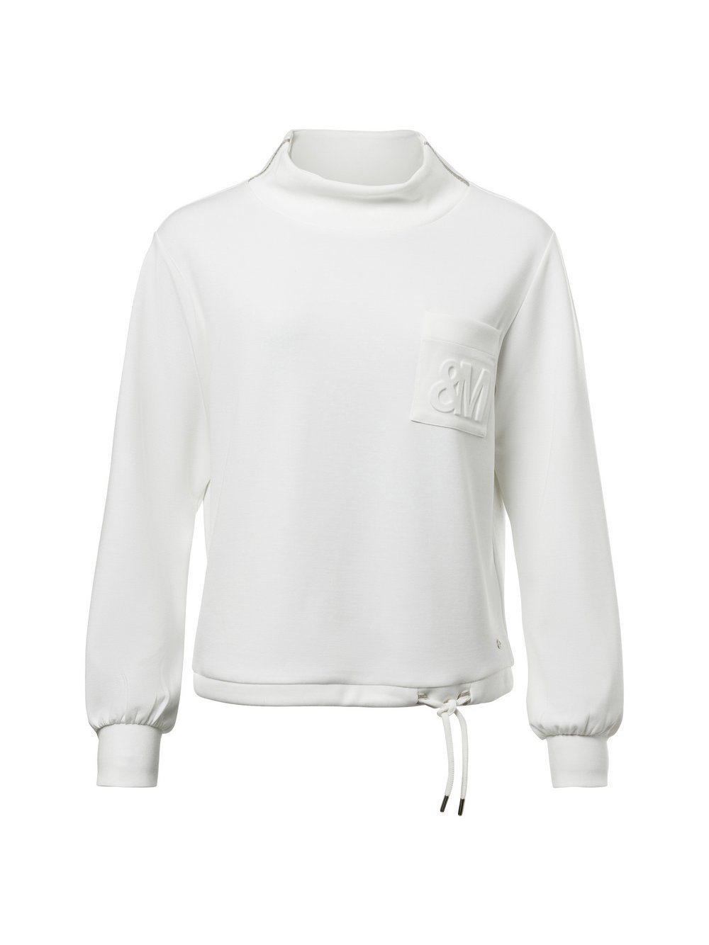 Monari Sweatshirt Damen Modal beige gemustert, 40