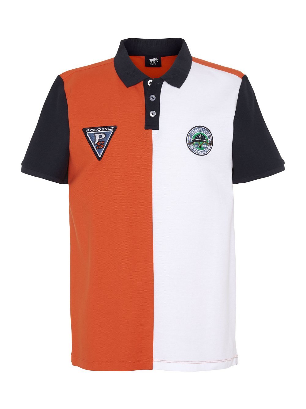 Polo Sylt Polo Jungen Baumwolle orange bedruckt, 122