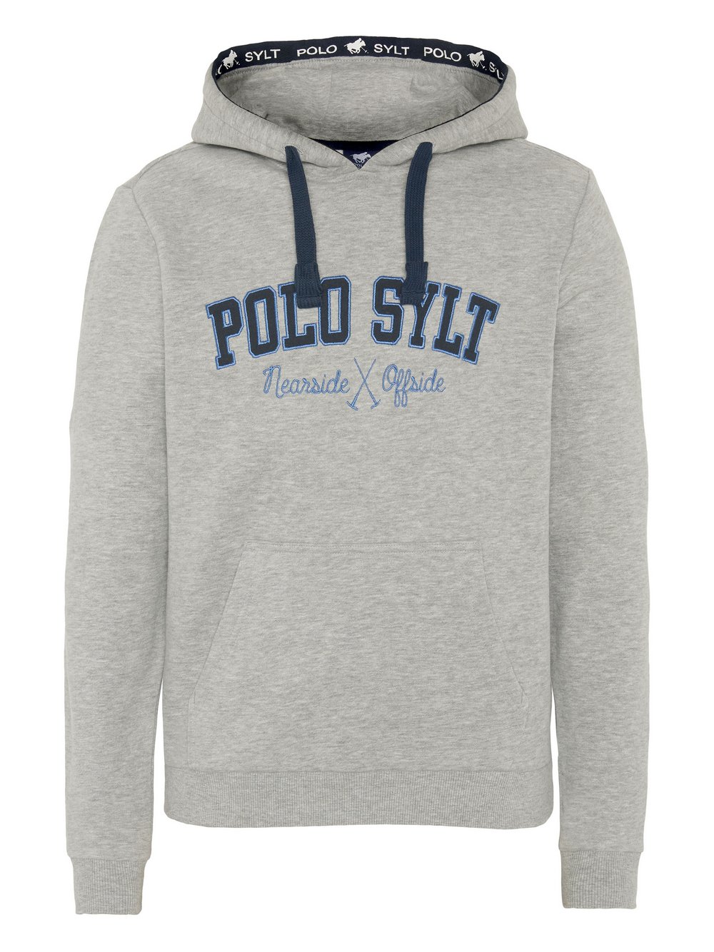 Polo Sylt Kapuzenpullover Jungen Baumwolle grau bedruckt, 122