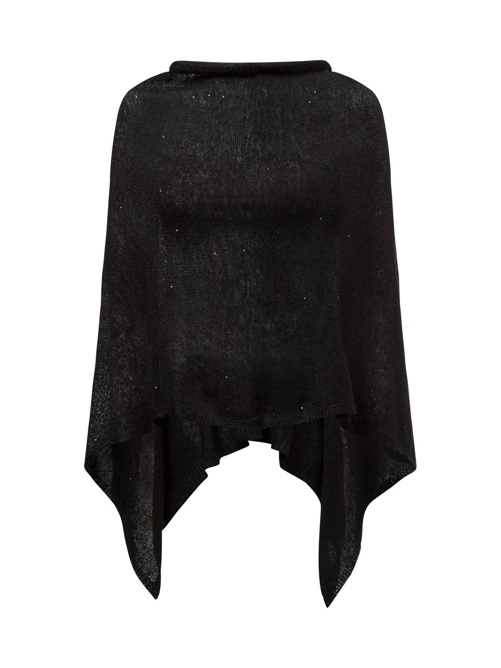 comma Strickhülle mit Wollanteil Damen schwarz meliert, ONE SIZE