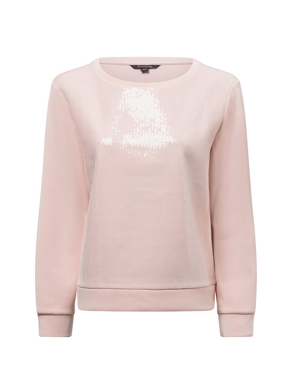 comma Pullover mit Pailletten Damen rosa, 42