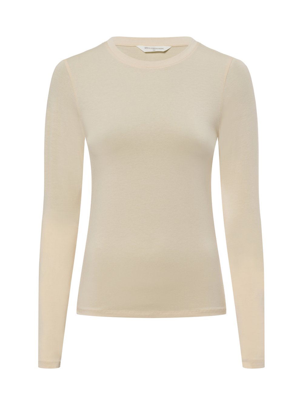 Msch Copenhagen Langarmshirt Damen Lyocell beige, XS/S