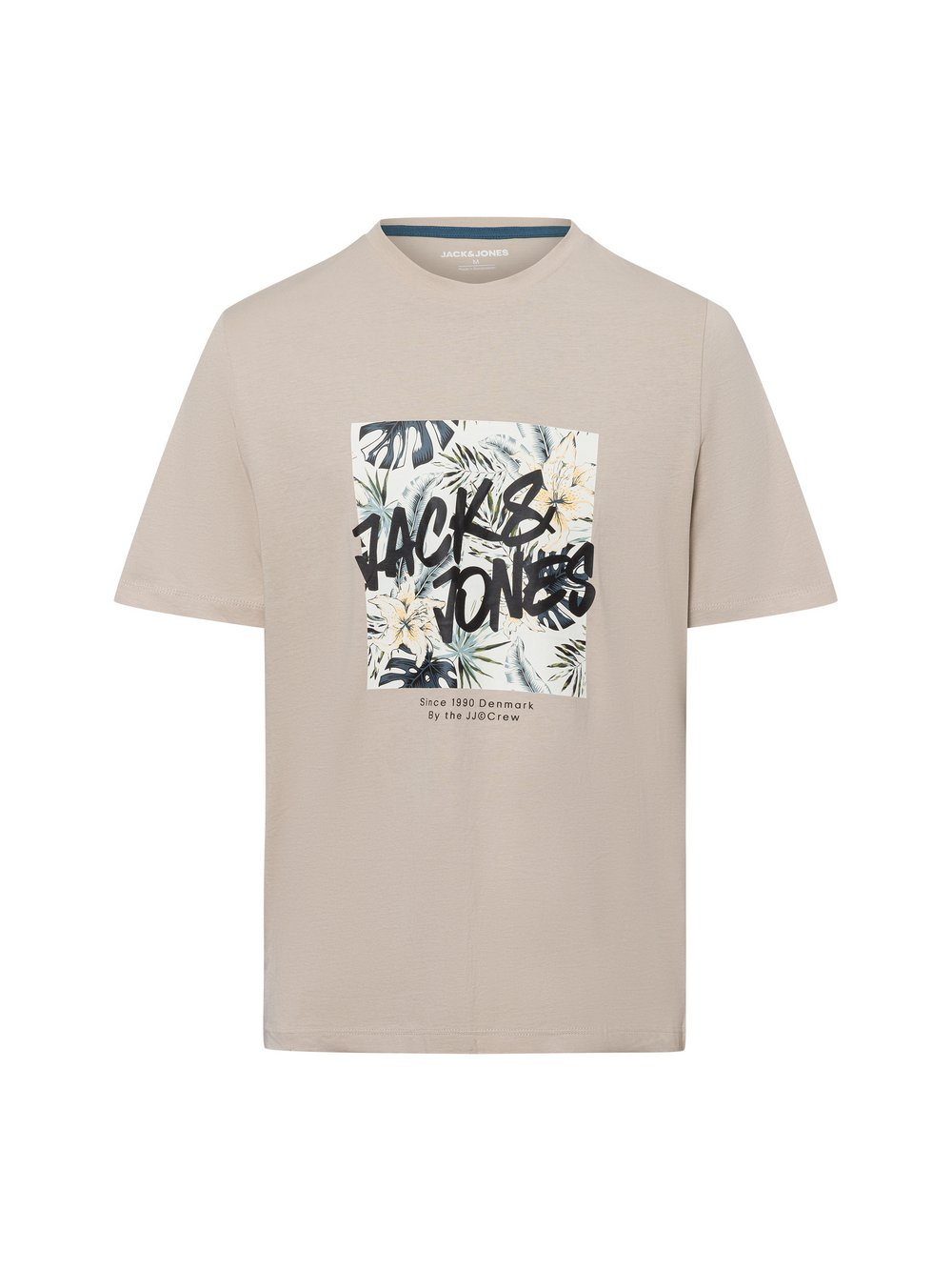 Jack & Jones T-Shirt Herren Baumwolle beige bedruckt, M