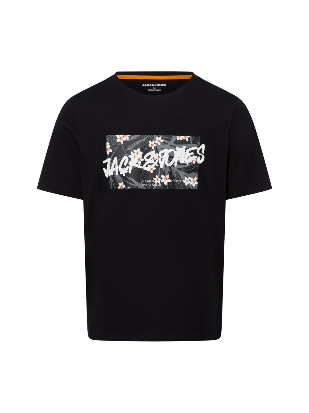 Jack & Jones T-Shirt Herren Baumwolle schwarz bedruckt, XXL