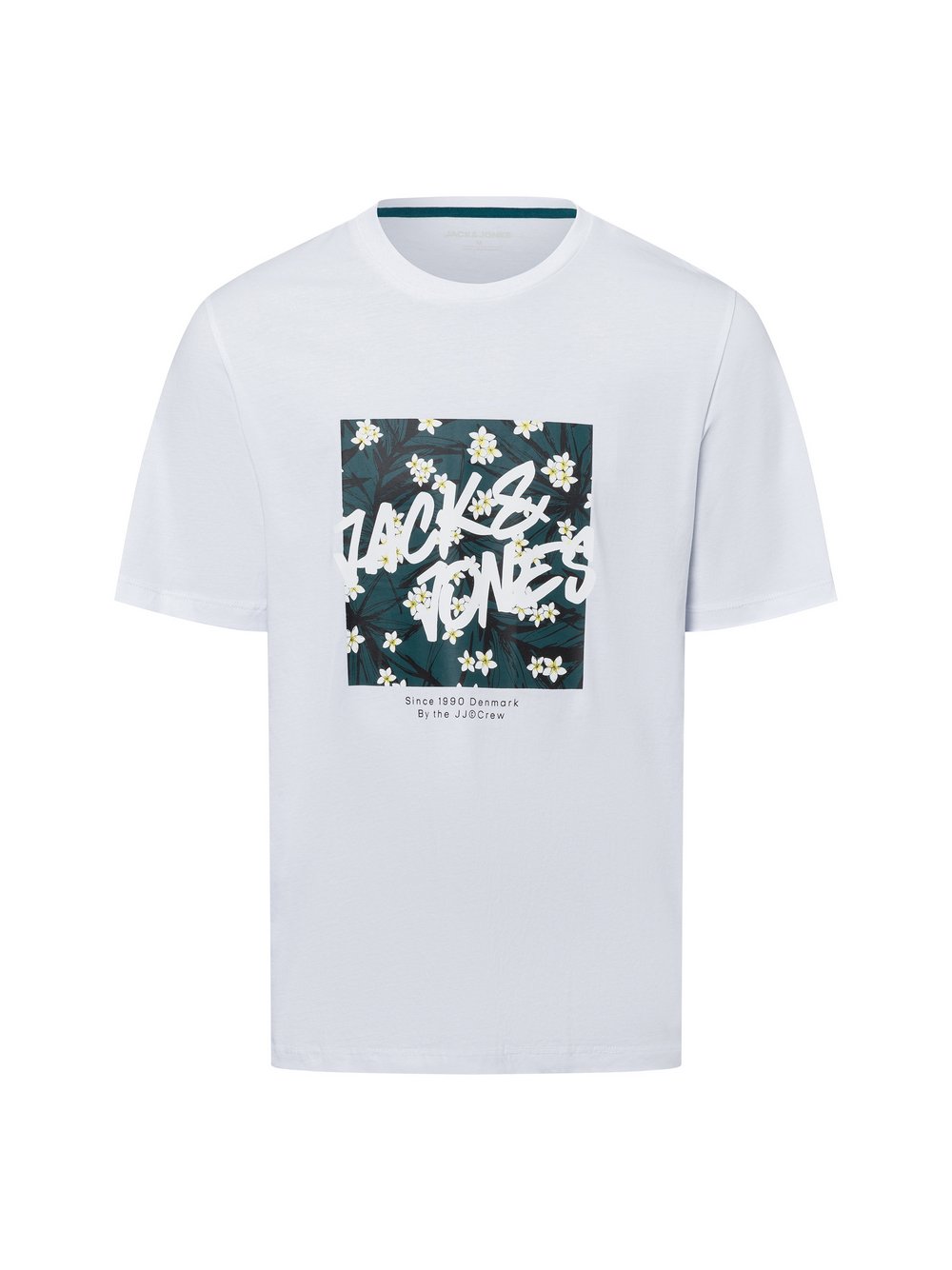 Jack & Jones T-Shirt Herren Baumwolle weiß bedruckt, L