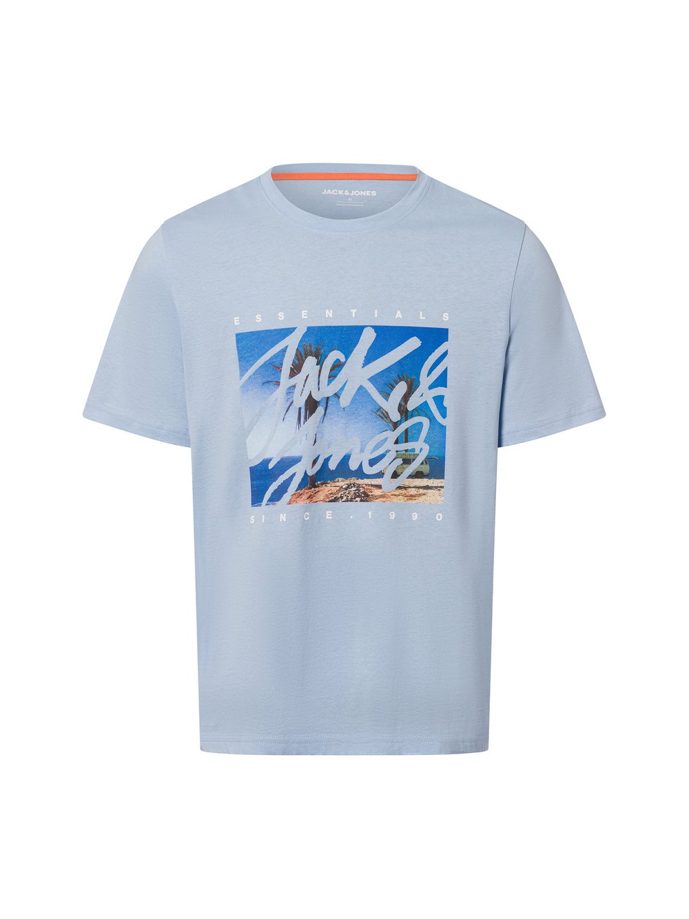 Jack & Jones T-Shirt Herren Baumwolle blau bedruckt, XXL