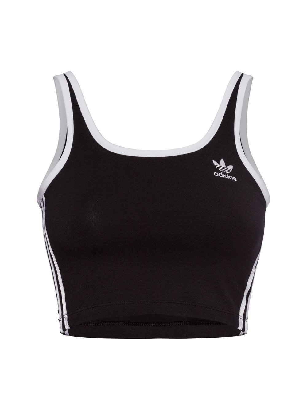 adidas Originals Crop Top Damen Baumwolle schwarz, S