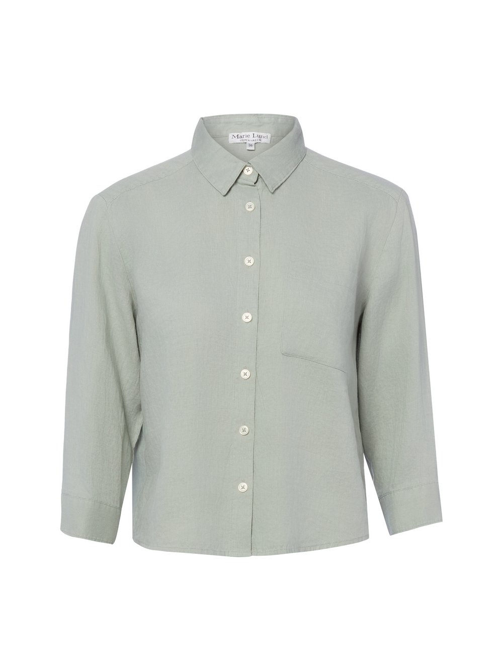 Marie Lund Sommerbluse aus Leinen Damen grün, 38