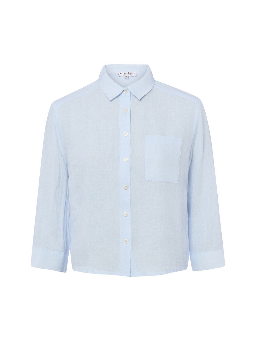 Marie Lund Sommerbluse aus Leinen Damen blau, 34