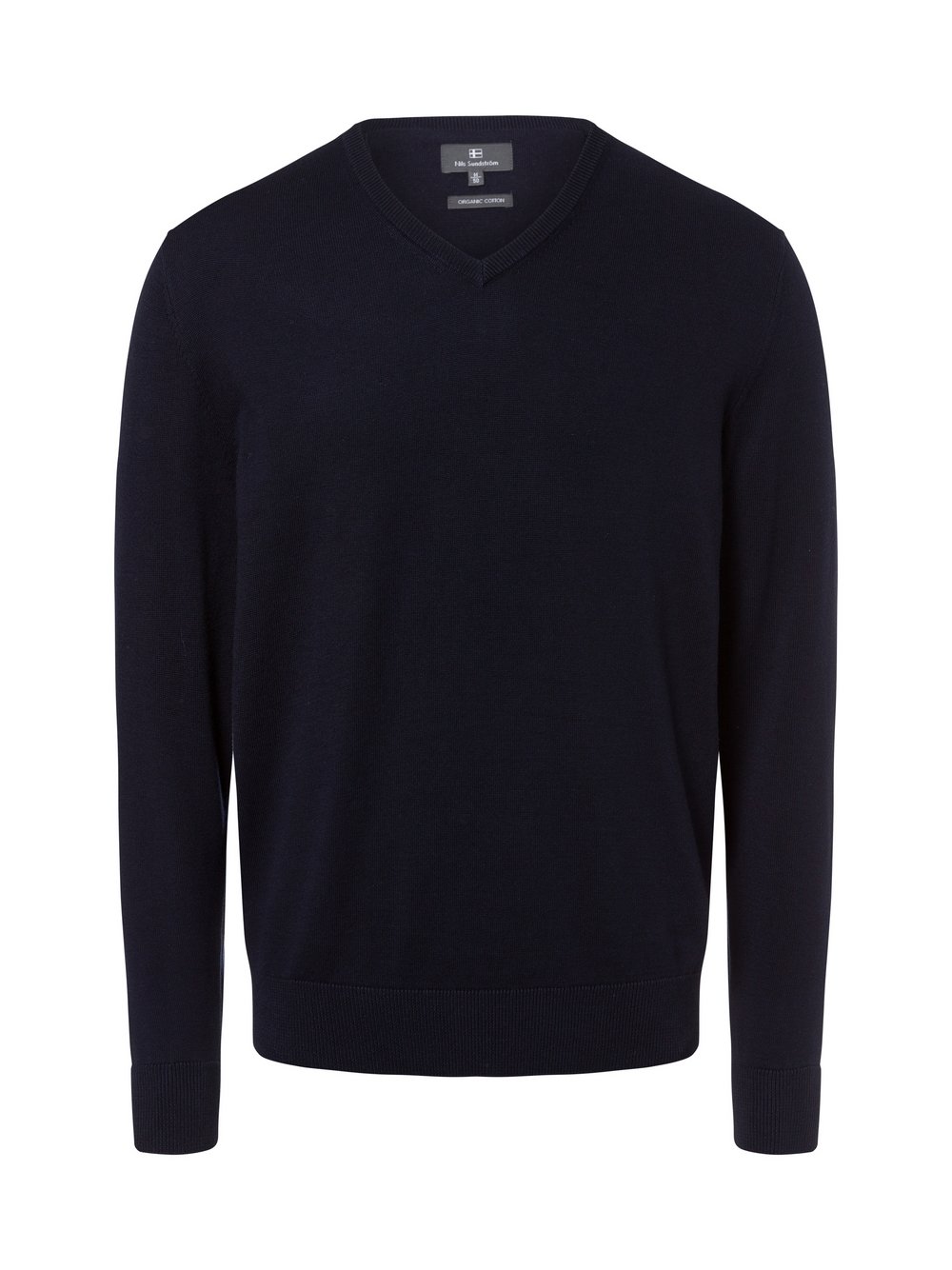 Nils Sundström Pullover Herren Baumwolle blau, XXXL