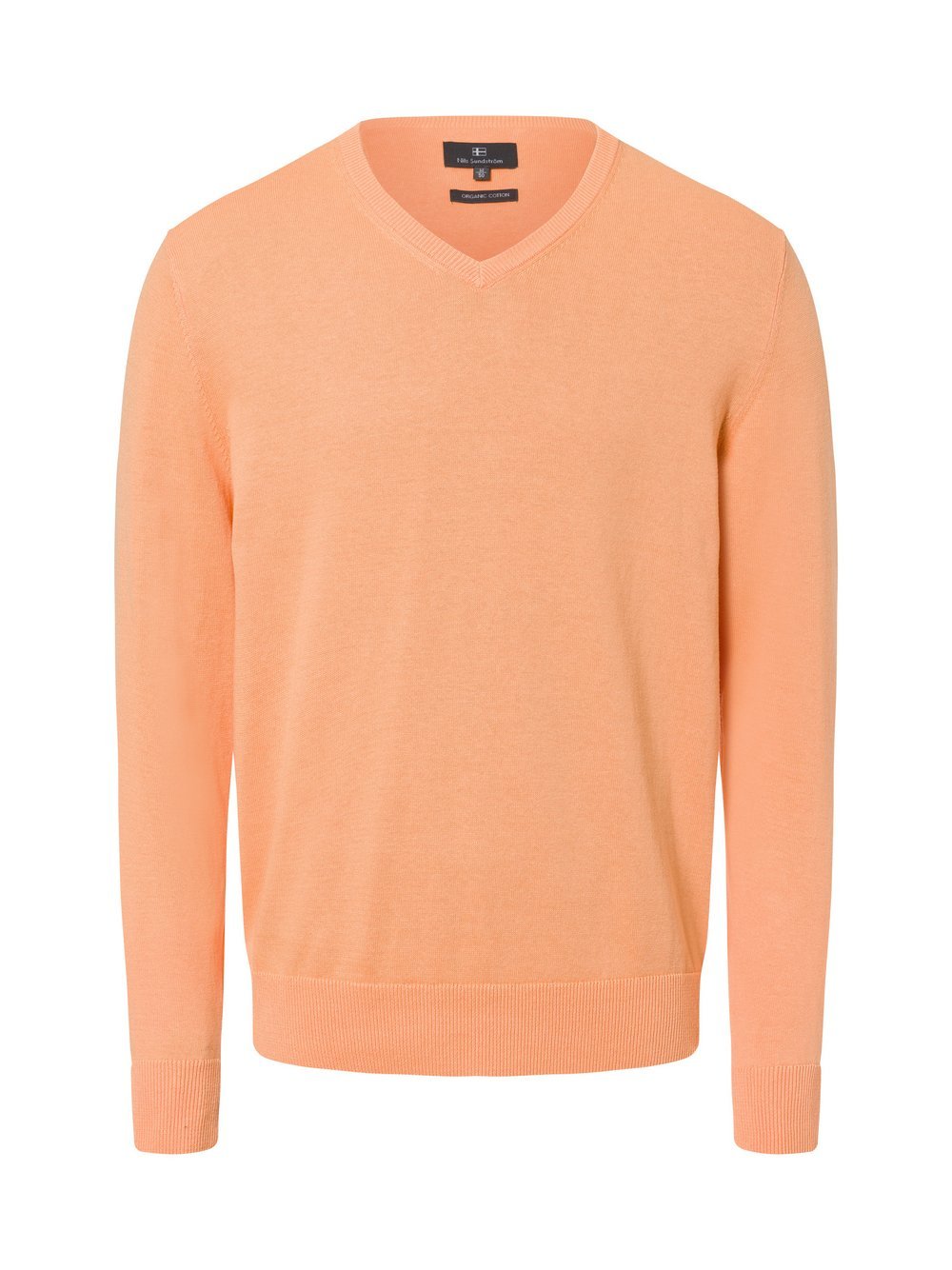 Nils Sundström Pullover Herren Baumwolle orange, S