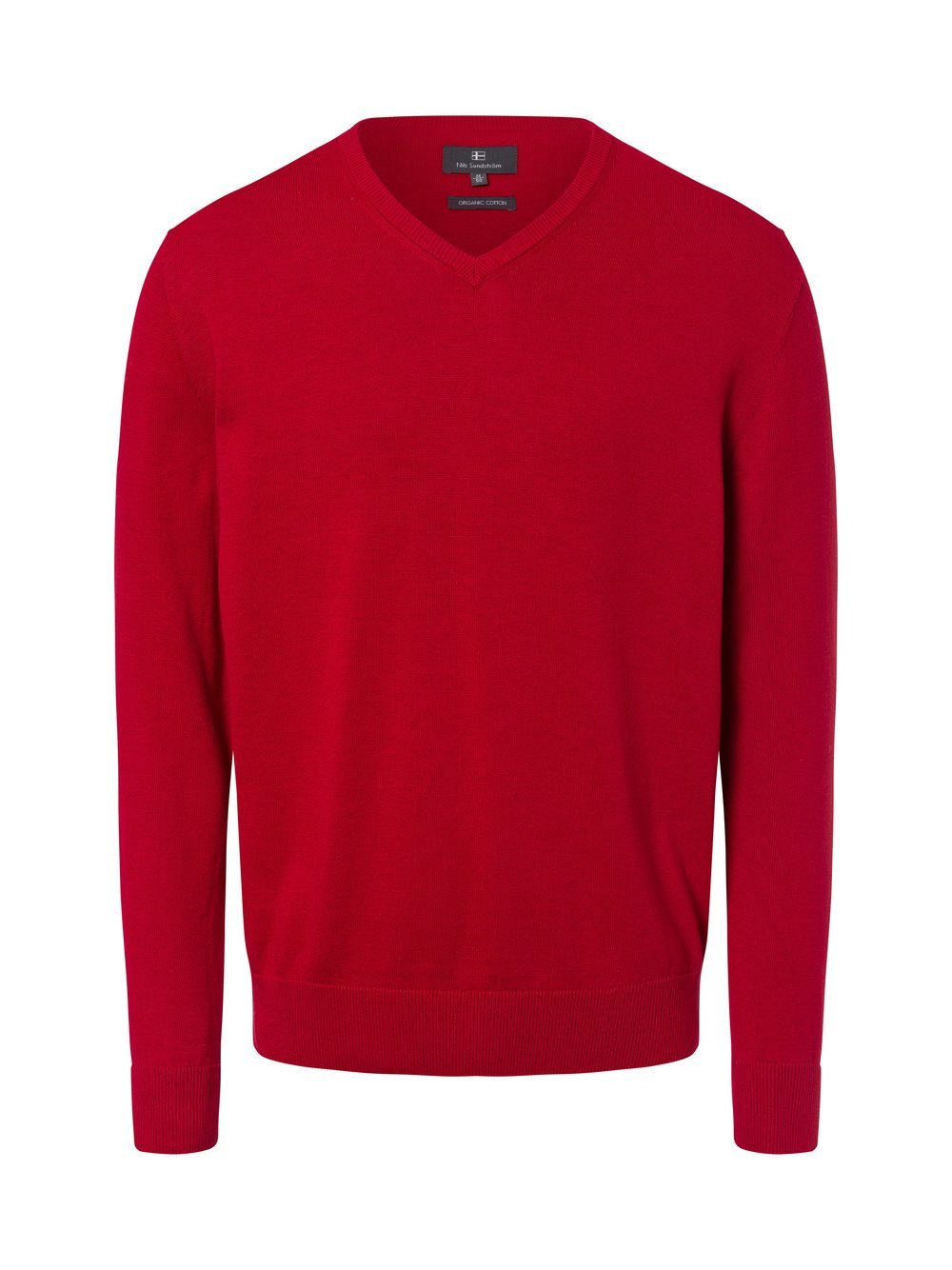 Nils Sundström Pullover Herren Baumwolle rot, XXL