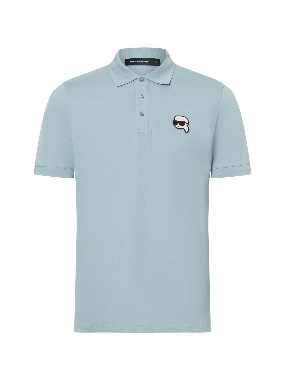 KARL LAGERFELD Poloshirt Herren Baumwolle blau, XXL