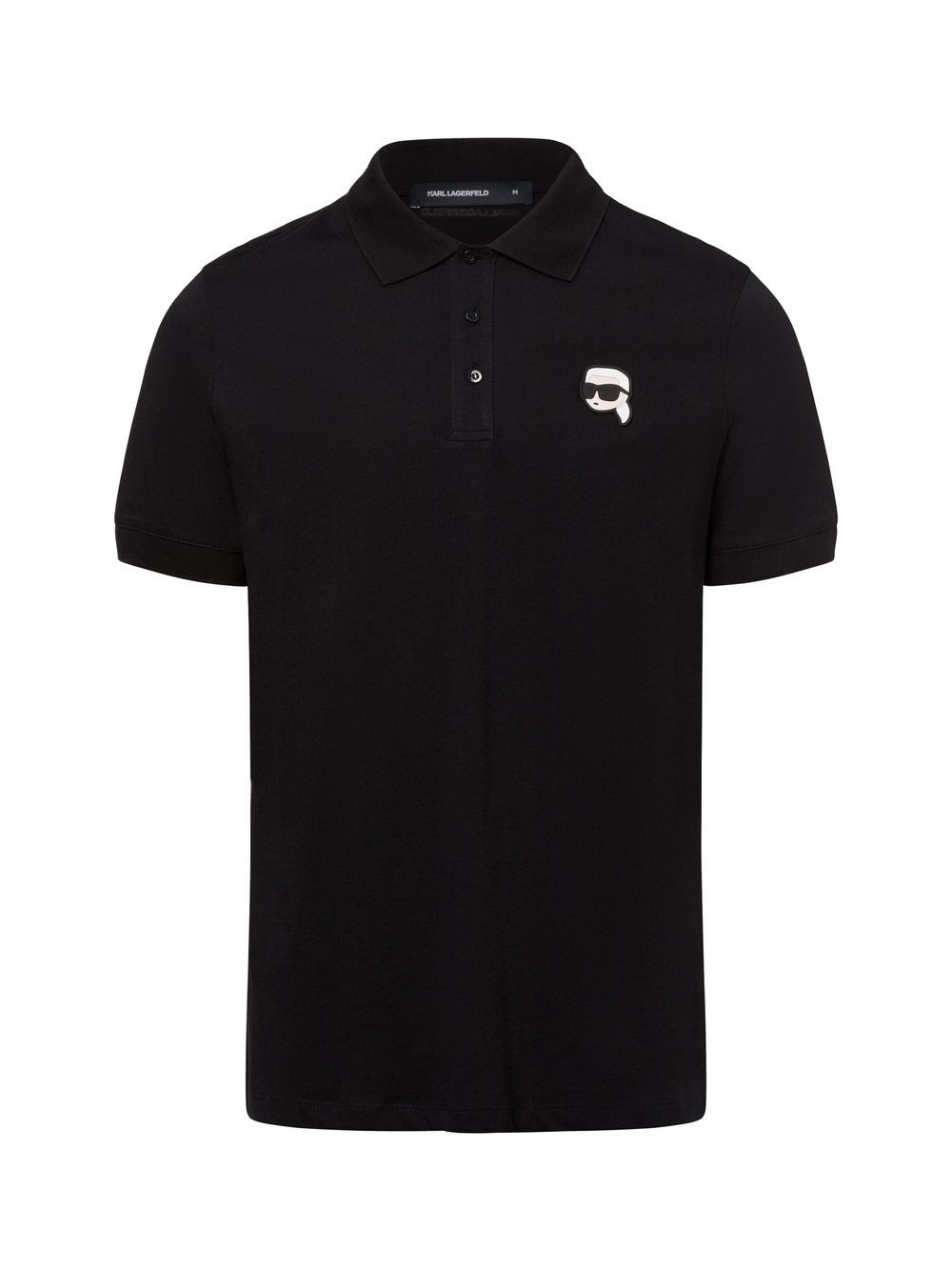 KARL LAGERFELD Poloshirt Herren Baumwolle schwarz, XXL