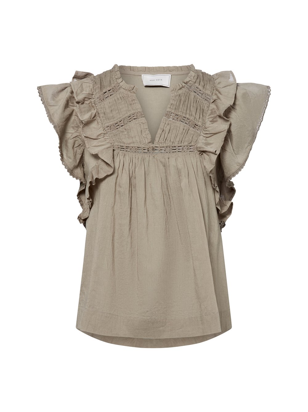 Neo Noir Blusentop Damen Baumwolle grün, 38