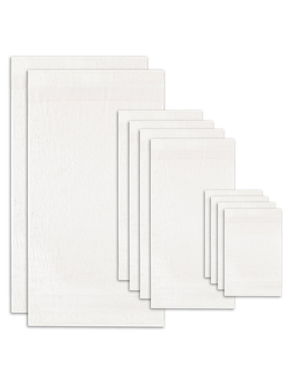Villeroy & Boch Handtuch 1er Pack, 10er Pack Damen Baumwolle weiß, 50x100cm