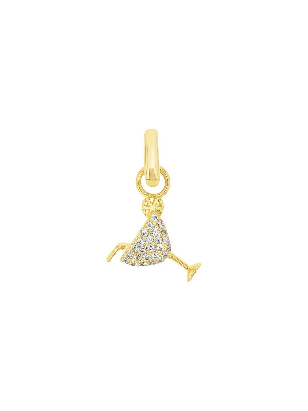 amor Charm Damen Sterlingsilber gold, ONE SIZE