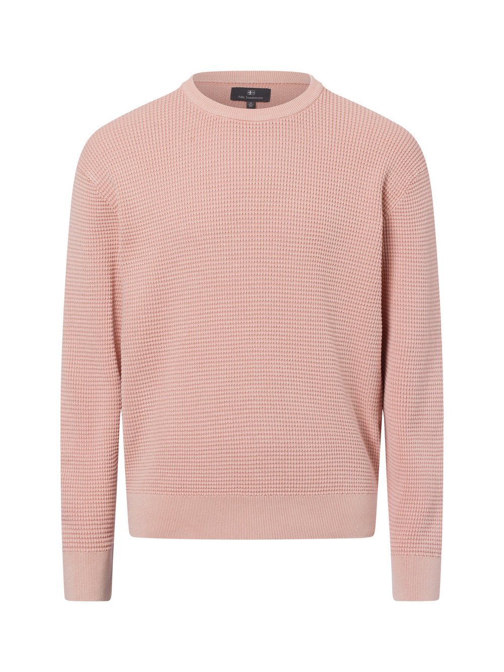 Nils Sundström Strickpullover Herren Baumwolle rosa, XXL