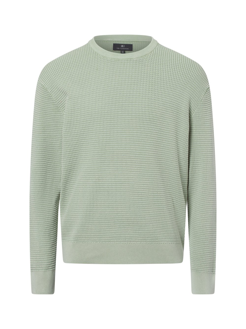 Nils Sundström Strickpullover Herren Baumwolle grün, S