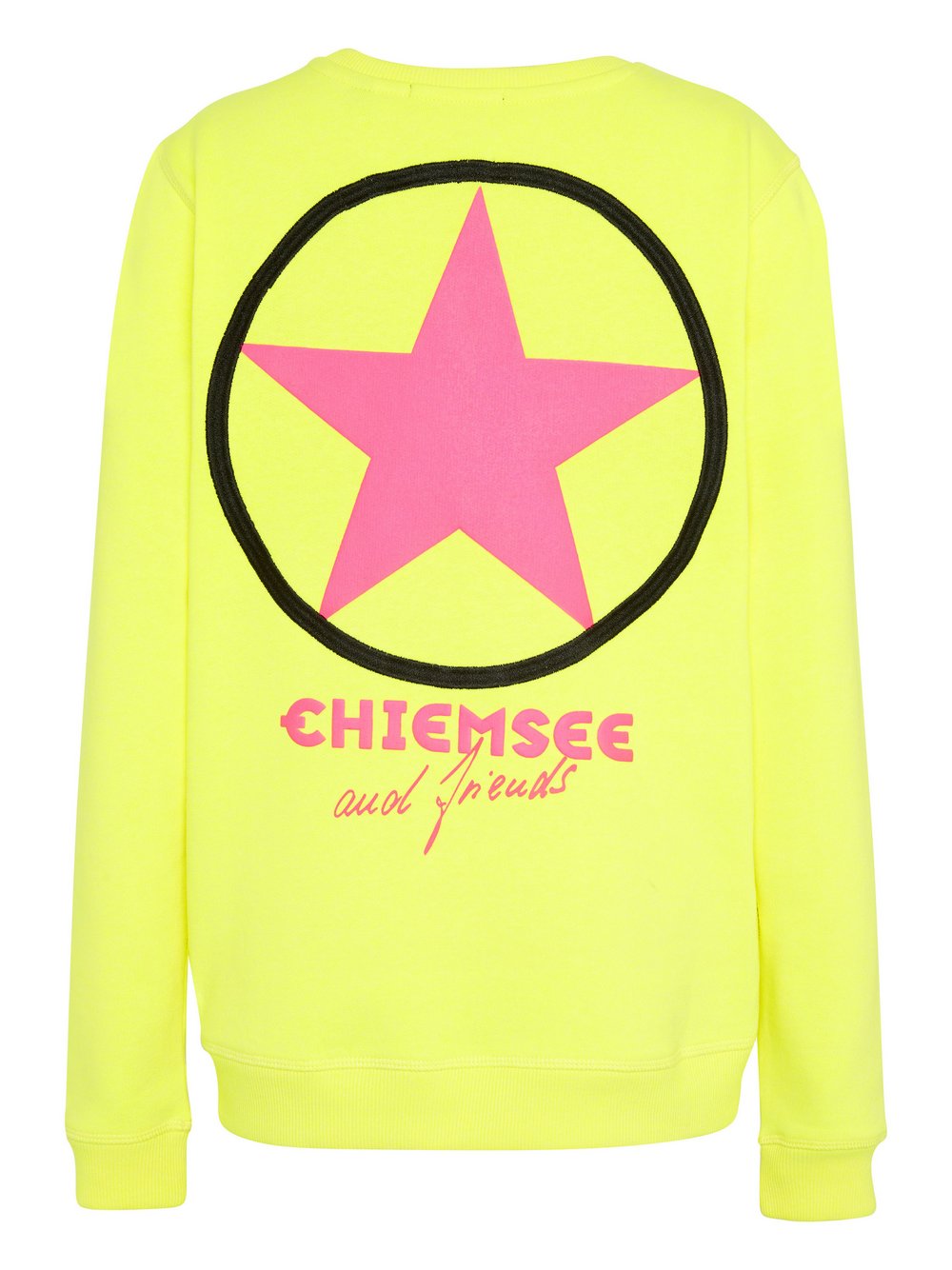 Chiemsee Sweatshirt Jungen Baumwolle gelb bedruckt, 122