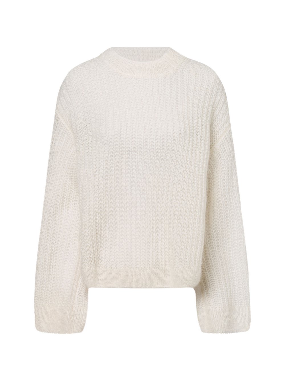 Marie Lund Strickpullover Damen Wolle weiß, M/L