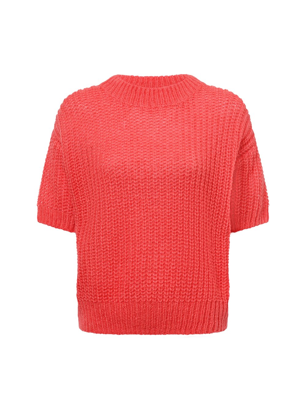 Marie Lund Strickpullover aus Wolle-Mix Damen rot strukturiert, XL/XXL