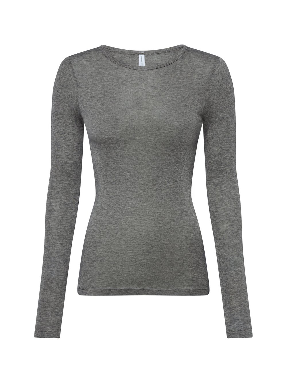 Samsøe Samsøe Langarmshirt Damen Lyocell grau meliert, XS