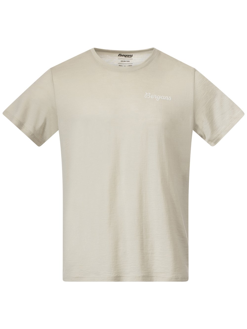 Bergans of Norway Kurzarm T-Shirt Herren Wolle beige, L