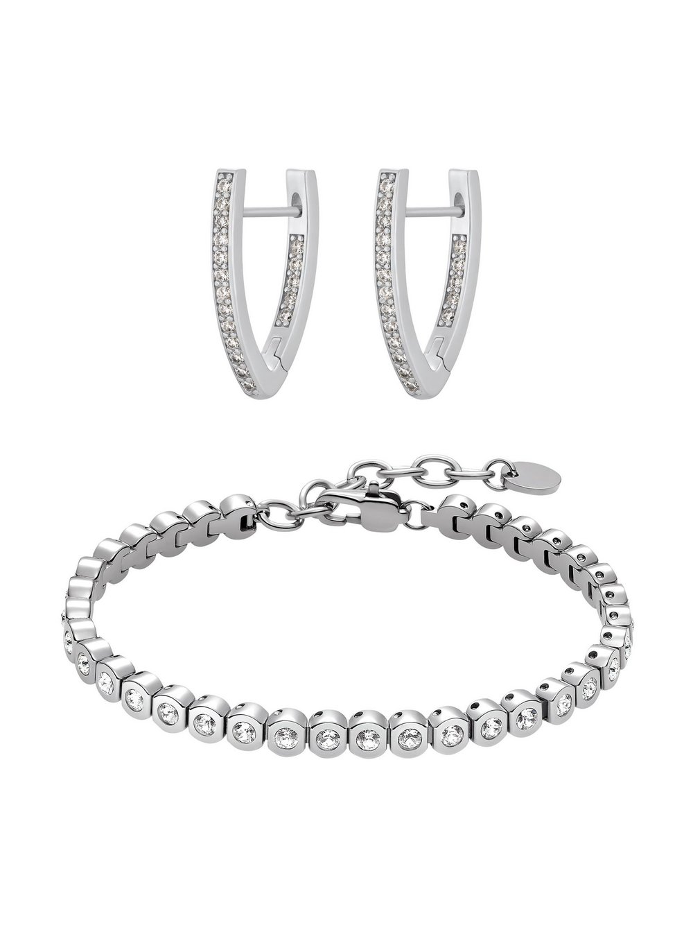 Heideman Schmuckset Damen Edelstahl silber, ONE SIZE